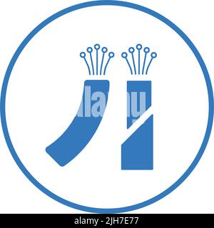 Cable, fiber, optic, optical icon - Perfect use for designing and developing websites, printed files and presentations, Promotional Materials and many Stock Vector