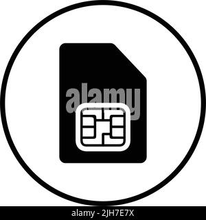 Card, identity, module, sim icon - Perfect use for designing and developing websites, printed files and presentations, Promotional Materials and many Stock Vector