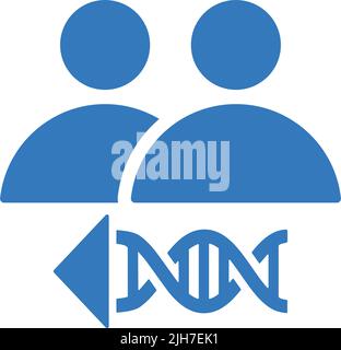 Cloning, genetic, human, replicate icon - Use for commercial purposes, print media, web or any type of design projects. Vector EPS file. Stock Vector