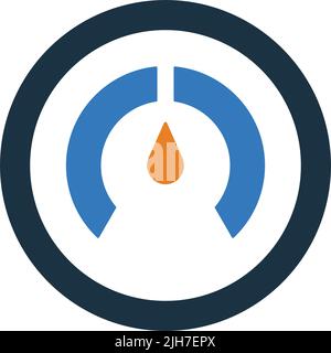 Control, temperature, thermostat icon - Simple editable vector EPS file. Stock Vector