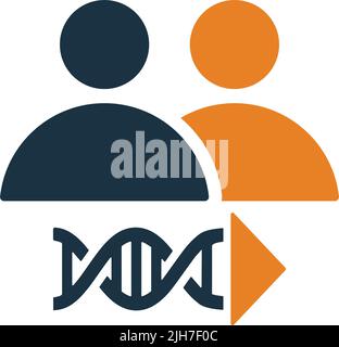 Cloning, genetic, human, replicate icon - Use for commercial purposes, print media, web or any type of design projects. Vector EPS file. Stock Vector