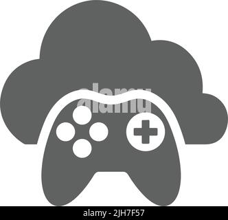 Cloud, gaming, videogaming icon - Use for commercial purposes, print media, web or any type of design projects. Vector EPS file. Stock Vector