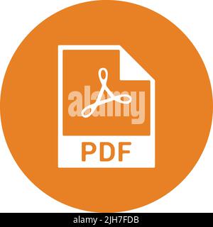 Digital, file, format, pdf icon - Vector EPS file. Perfect use for print media, web, stock images, commercial use or any kind of design project. Stock Vector