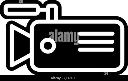 Cinema ar camera icon Stock Vector