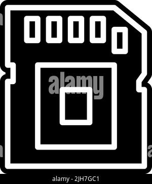 Cinema sd card icon Stock Vector