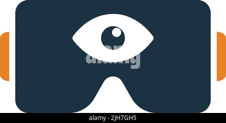 Gaming, logo, oculus, reality icon is isolated on white background. Use ...