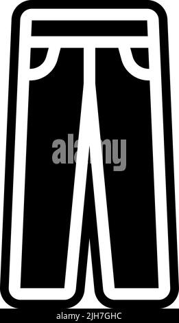 Clothes trousers icon Stock Vector