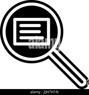 Design thinking search icon Stock Vector