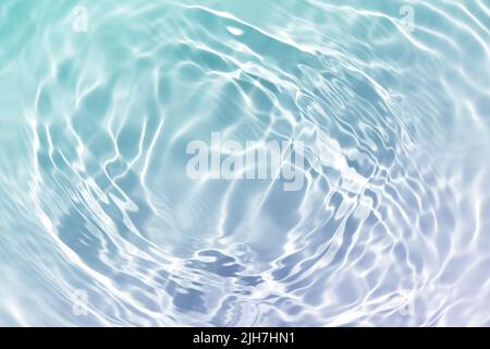 green purple water wave, pure natural swirl pattern texture background, abstract summer photography Stock Photo