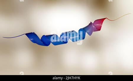 3d rendered Gastric inhibitory polypeptide (GIP, glucose-dependent ...