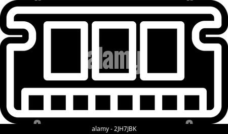 Hardware ram memory icon Stock Vector