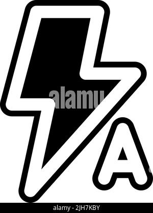 Multimedia editor auto flash icon Stock Vector