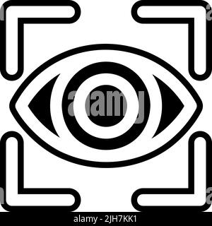 Neuromarketing eye icon Stock Vector