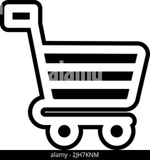 Neuromarketing shopping cart icon Stock Vector