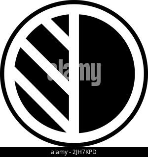 Multimedia editor contrast icon Stock Vector