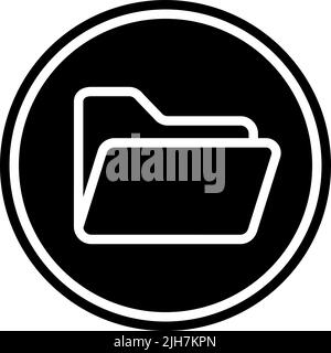 Phone folder icon Stock Vector