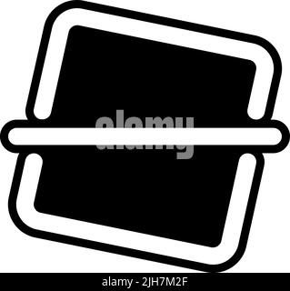 Multimedia editor straighten icon Stock Vector