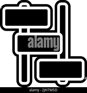 Management project schedule icon Stock Vector