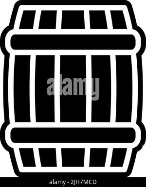Restaurant barrel icon Stock Vector