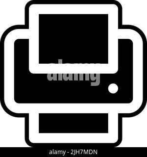 Multimedia editor print icon Stock Vector