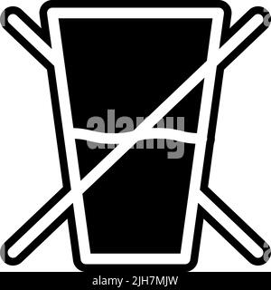 Ramadan no drinking icon Stock Vector