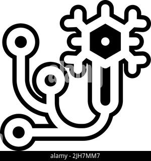 Neuromarketing neuron icon Stock Vector