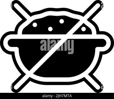 Ramadan no eating icon Stock Vector
