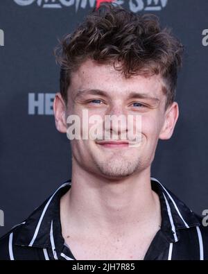 Burbank, United States. 15th July, 2022. BURBANK, LOS ANGELES, CALIFORNIA, USA - JULY 15: American actor Ben Cook arrives at the Bloody Red Carpet And Exclusive Screening Of HBO Max's 'Pretty Little Liars: Original Sin' held at the SJR Theater at Warner Bros. Studios on July 15, 2022 in Burbank, Los Angeles, California, United States. (Photo by Xavier Collin/Image Press Agency) Credit: Image Press Agency/Alamy Live News Stock Photo