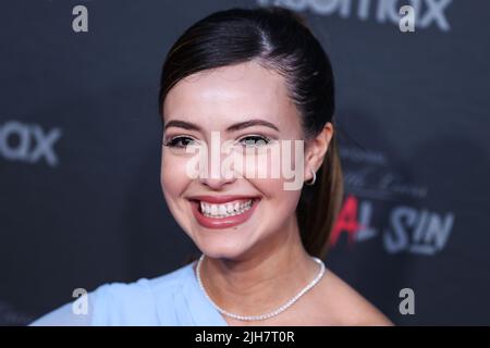 Burbank, United States. 15th July, 2022. BURBANK, LOS ANGELES, CALIFORNIA, USA - JULY 15: American actress Sarah-Anne Martinez arrives at the Bloody Red Carpet And Exclusive Screening Of HBO Max's 'Pretty Little Liars: Original Sin' held at the SJR Theater at Warner Bros. Studios on July 15, 2022 in Burbank, Los Angeles, California, United States. (Photo by Xavier Collin/Image Press Agency) Credit: Image Press Agency/Alamy Live News Stock Photo