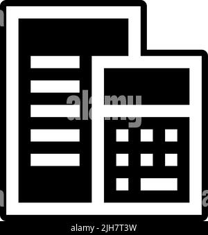 Team management calculator icon Stock Vector