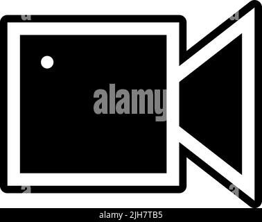 User interface video camera icon Stock Vector