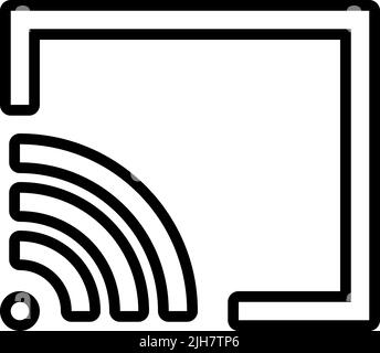 User interface cast icon Stock Vector