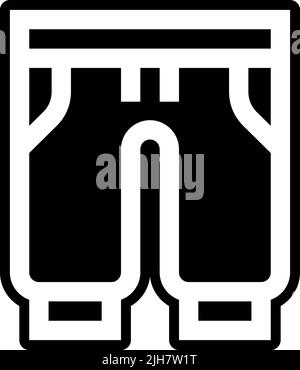 Yoga pants icon Stock Vector