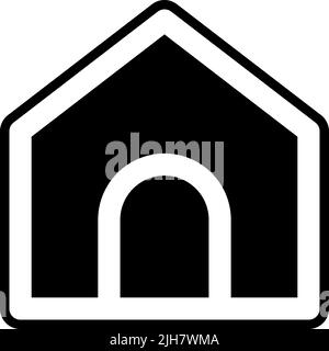 User interface home icon Stock Vector