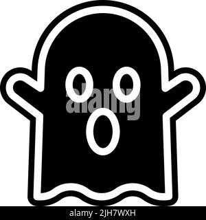 Video game elements ghost icon Stock Vector
