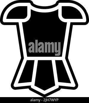 Video game elements armor icon Stock Vector