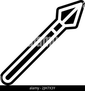 Video game elements lance icon Stock Vector