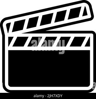 Workplace clapperboard icon Stock Vector