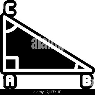 Workplace geometry icon Stock Vector