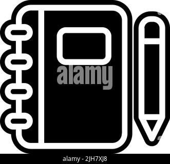 Workplace notebook icon Stock Vector