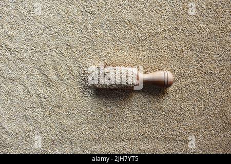 Raw whole dried Quinoa seeds Stock Photo