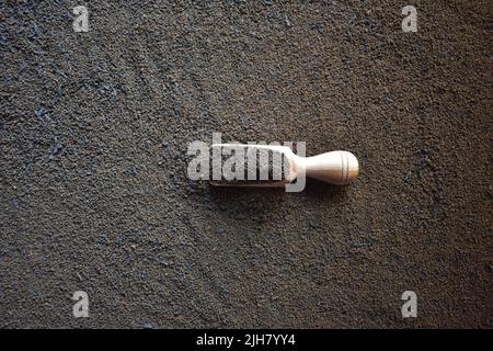 Raw coarse dried tea leaves powder Stock Photo - Alamy