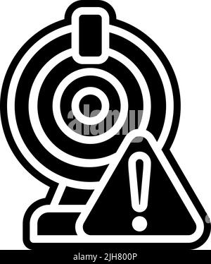 Computer diagnostics round webcam icon Stock Vector