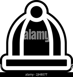 Clothes beanie icon Stock Vector