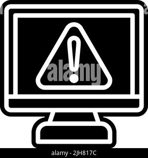Computer diagnostics screen icon Stock Vector
