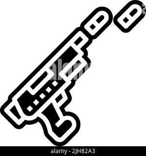 Gaming gun icon Stock Vector