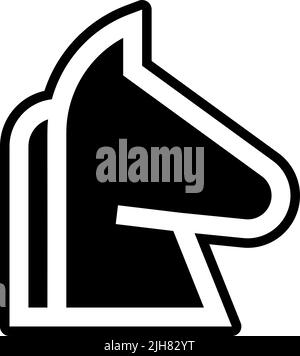 Hacker trojan icon Stock Vector