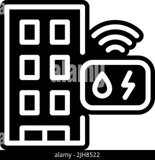 Iiot house icon Stock Vector