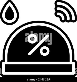 Iiot humidity icon Stock Vector