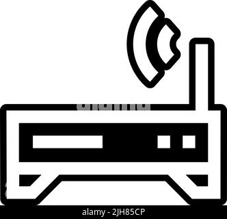 Home stuff router icon Stock Vector